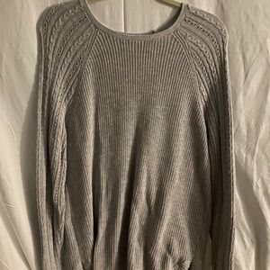 Grey knit sweater